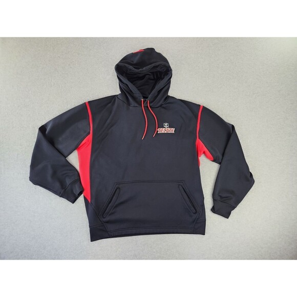 Tecate Beer Pullover‎ Hoodie Black Red Promotional Pocket Sweatshirt Size Large - Picture 14 of 14
